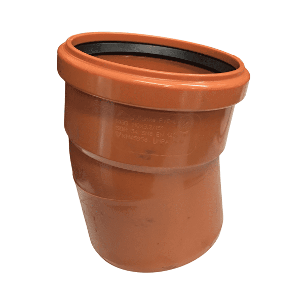 Funke 15 Deg. Single Socket Bend Underground 110mm