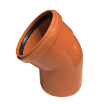 Funke 45 Deg Single Socket Bend Underground 110mm
