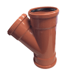 Funke 45 Deg Triple Socket Junction Underground 110mm