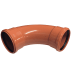 Funke 90 Deg Double Socket Bend Underground 110mm
