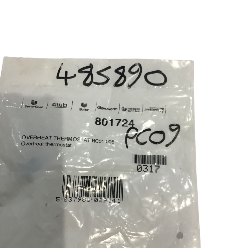Glowworm 801724 Overheat Thermostat RC01-005 Glowworm 801724 Overheat Thermostat RC01-005