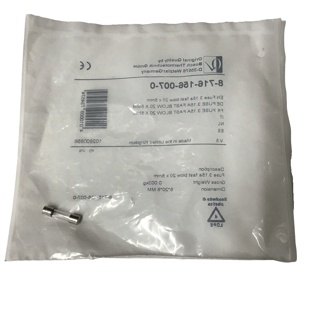 Worcester 87161560070 Fuse 3.15a Fast Blow 20 x 5mm Worcester 87161560070 Fuse 3.15a Fast Blow 20 x 5mm