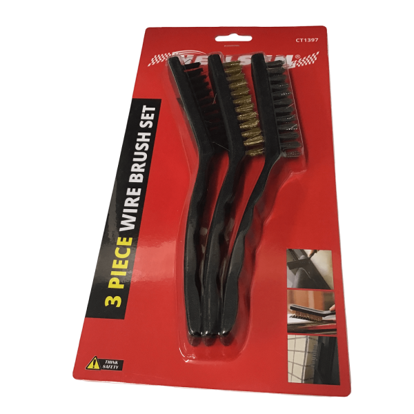 Neilsen CT1397 3 Piece Wire Brush Set
