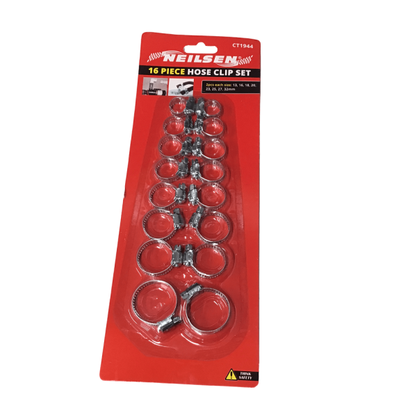 Neilsen CT1944 Hose Clip Set 16 Piece