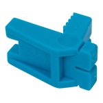 Rubber surface and grooves stops slippage