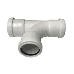 Push Fit 40mm Tee White