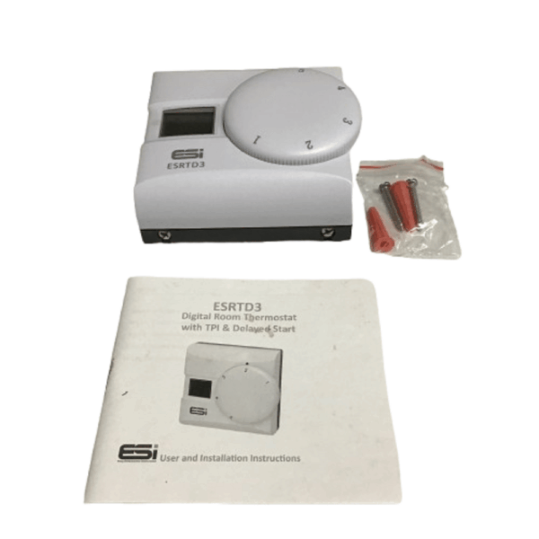 ESI ESRTD3 Electronic Room Thermostat with LCD Display & Delayed Start